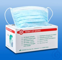 NOBA OP-Masken mit elast. Schlaufen, blau (50 Stck.) UK = 30 Pack Typ II R...